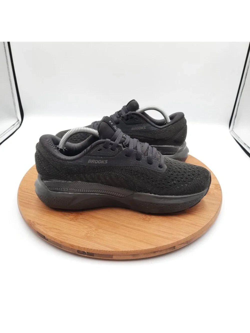 Brooks Adrenaline GTS 24 Womens Size 6.5 Shoes Triple Black Running Sneakers